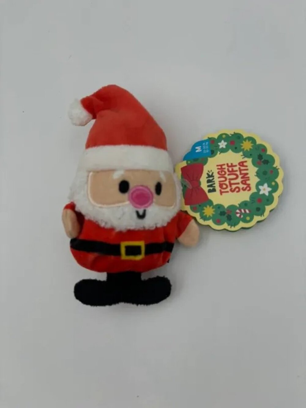 Bark Box Super Chewer Tough Stuff Santa Rip & Reveal Dog Toy Med 20-50 lb